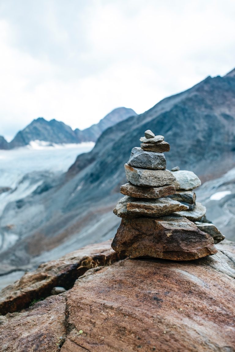 charm of rocks in mountains