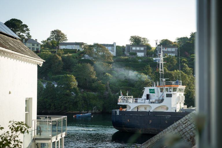 fowey village view